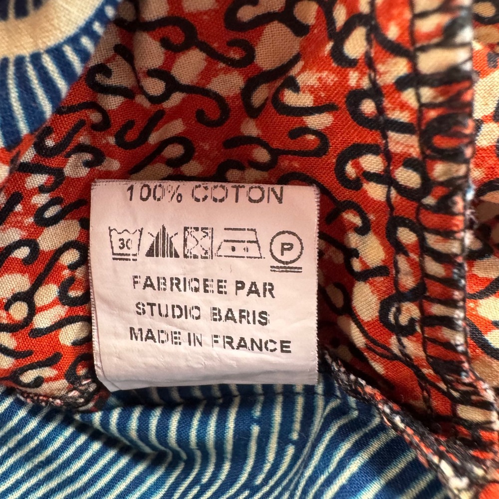 Maison Chateau Rouge Paris African Wax Print Longline Shirt Dress Womens Small - Picture 5 of 8